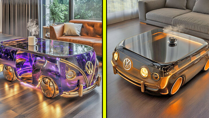 These Glass Volkswagen Bus Coffee Tables Bring Iconic Charm to Your Space