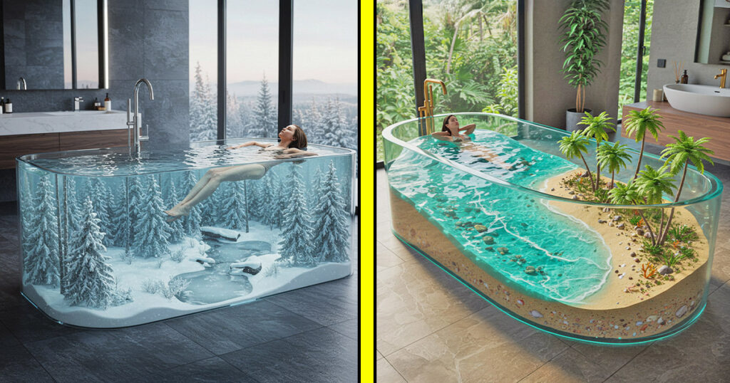 Active scene bathtubs