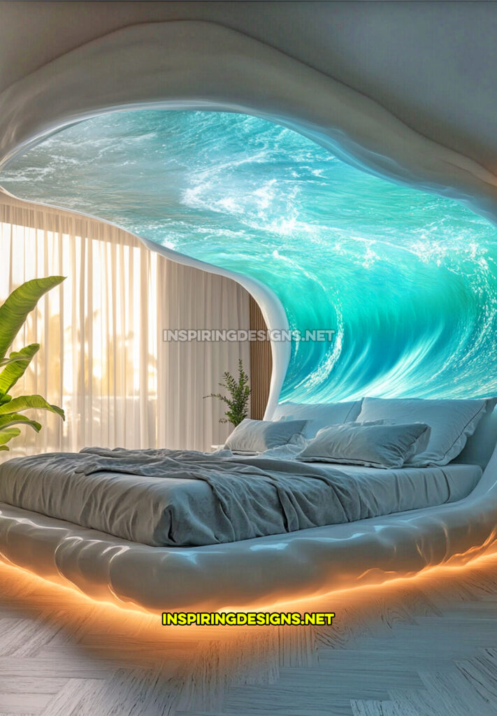 active scene bed with an under ocean wave scene