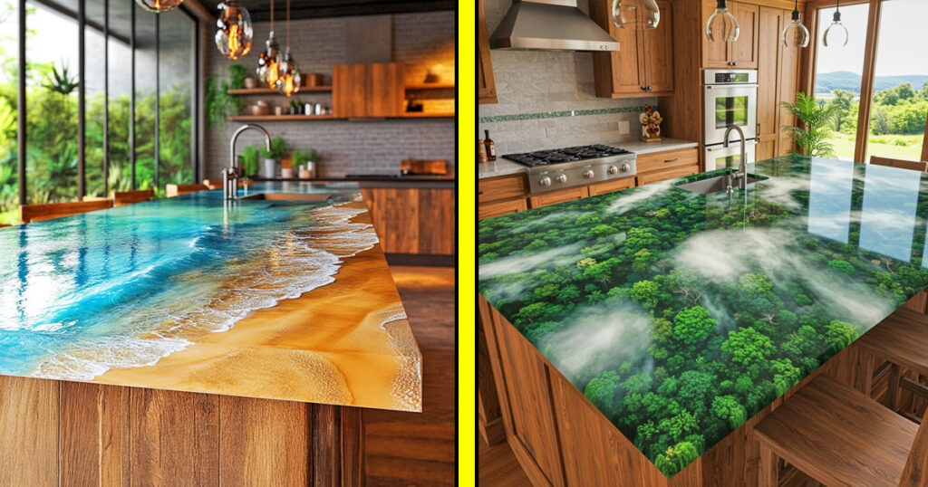 Active scene countertops