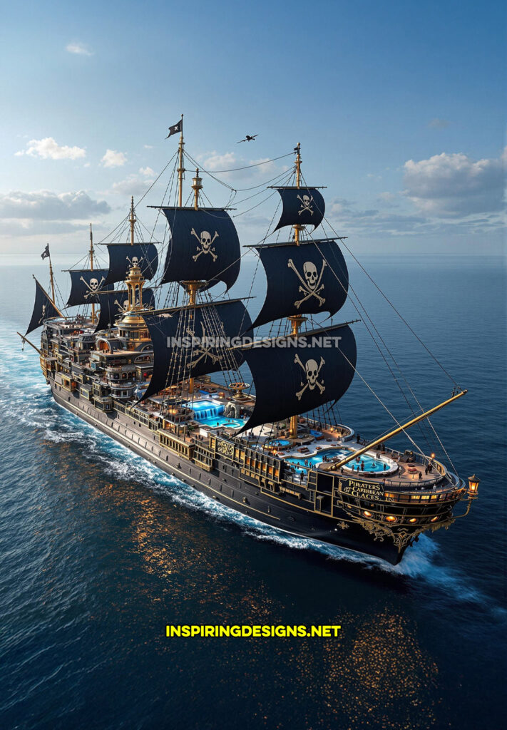 A Pirates Of The Caribbean Themed Cruise Ship