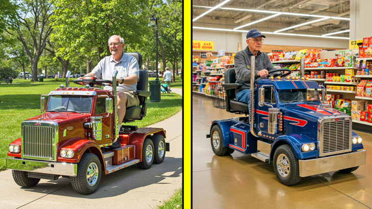 These Semi-Truck Mobility Scooters Are the Ultimate Ride for Retired Truckers