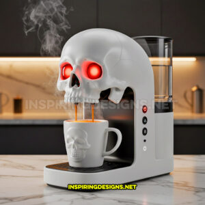 These Skull Coffee Makers Will Haunt Your Mornings in the Best Way