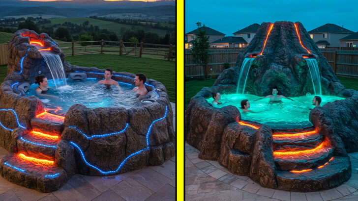 These Volcano-Inspired Hot Tubs Will Turn Your Backyard Into a Bubbling Lava Paradise