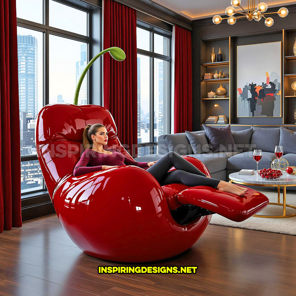 fruit recliner in a cherry design