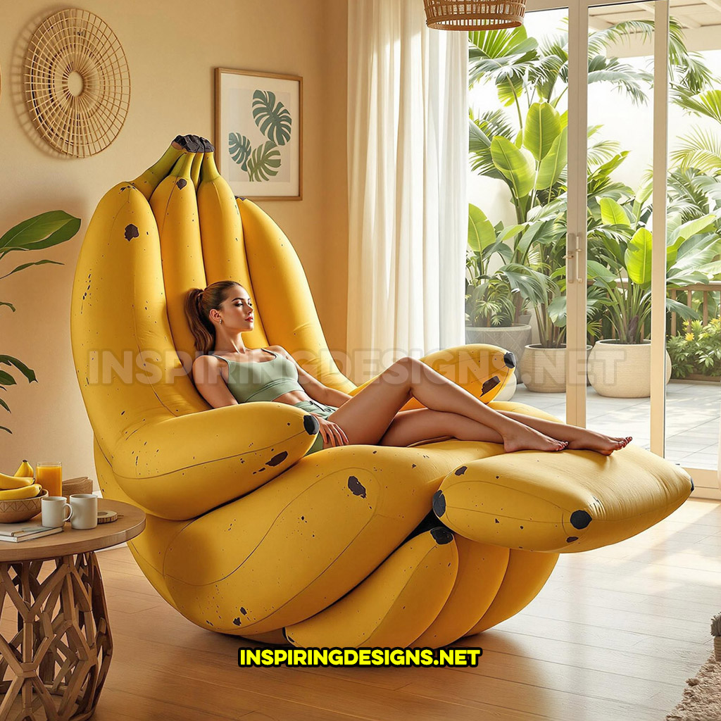 fruit recliner in a banana design