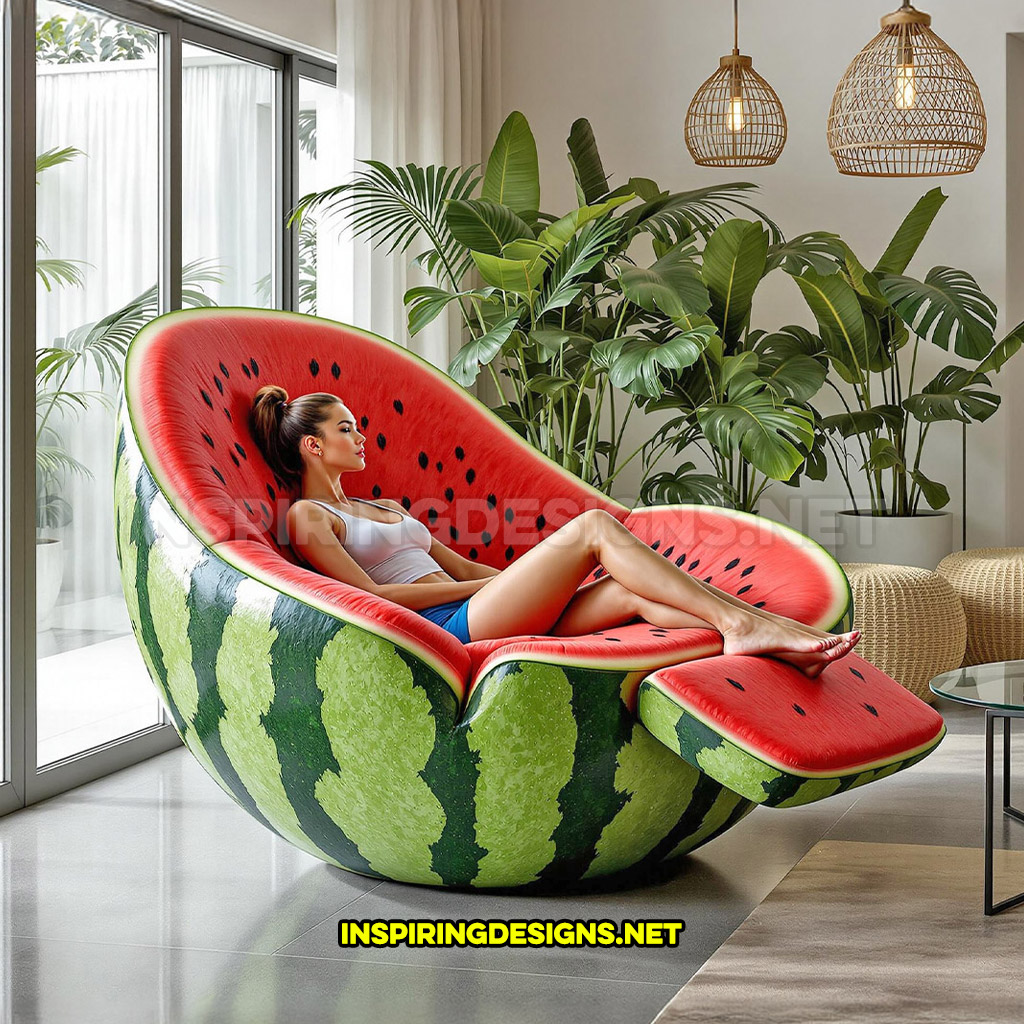 fruit recliner in a watermelon design