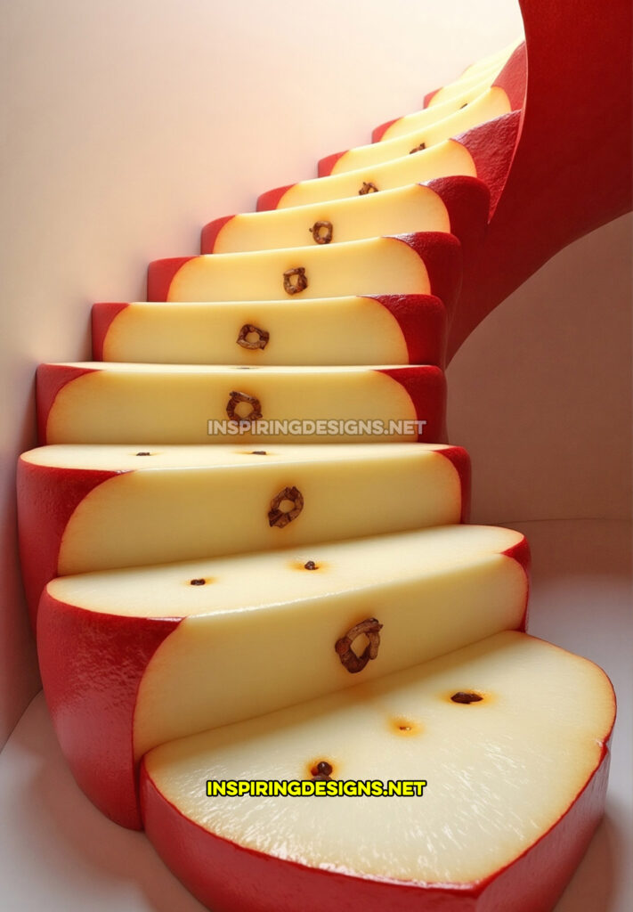 fruit staircase in a apple design