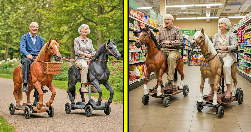 Horse mobility scooters