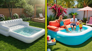 Inflatable sofa pools