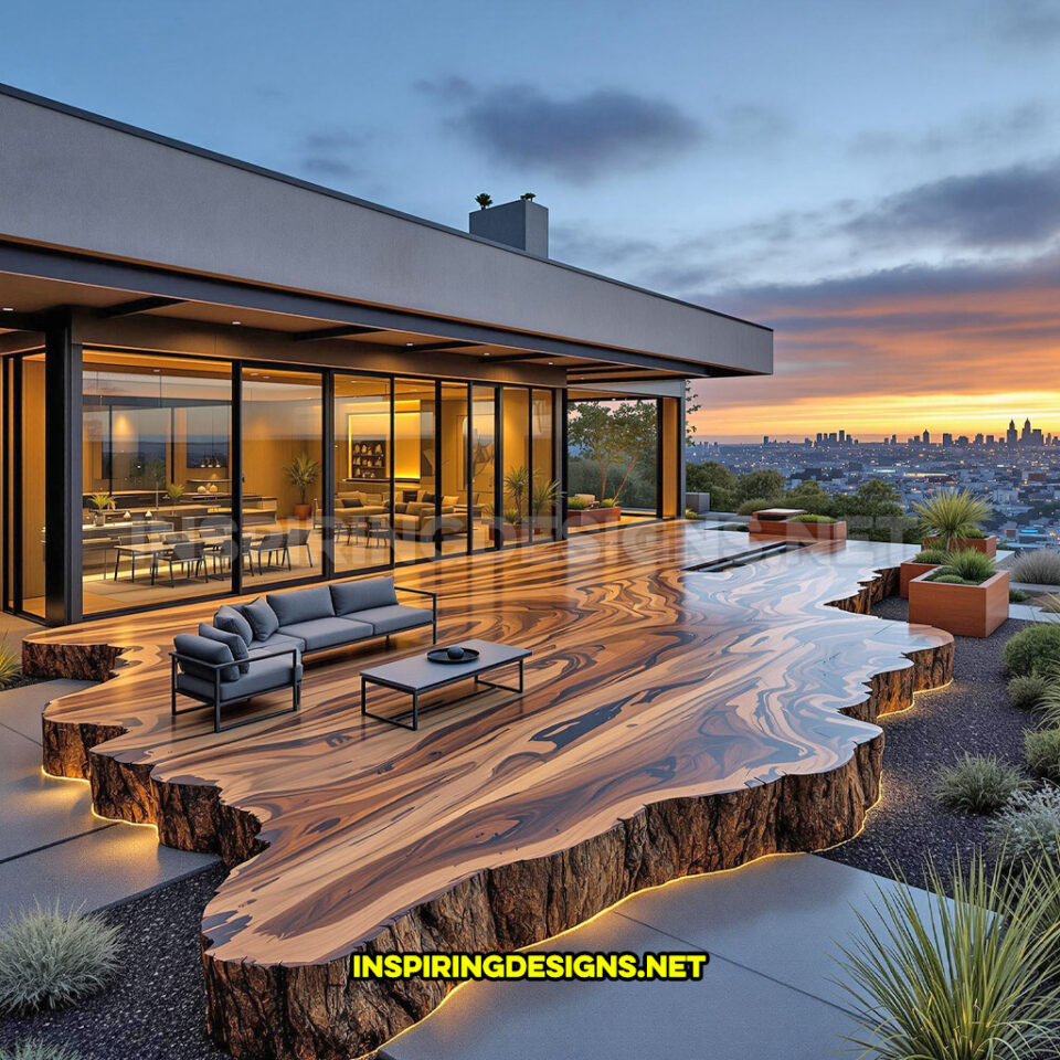Illustration of High-End Luxury Apartment Patios Designs