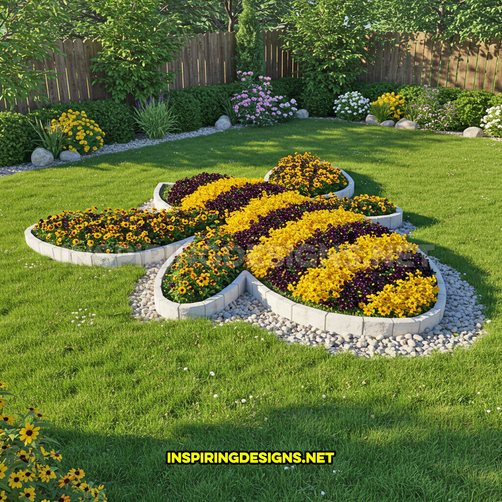 insect garden in a bumblebee design