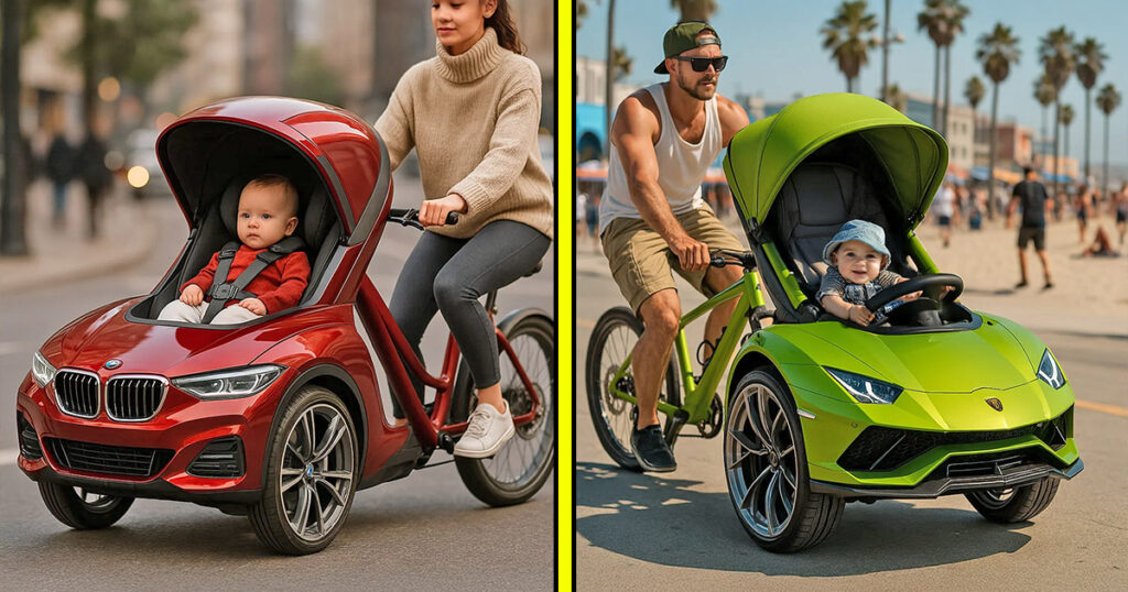 luxury car bike strollers
