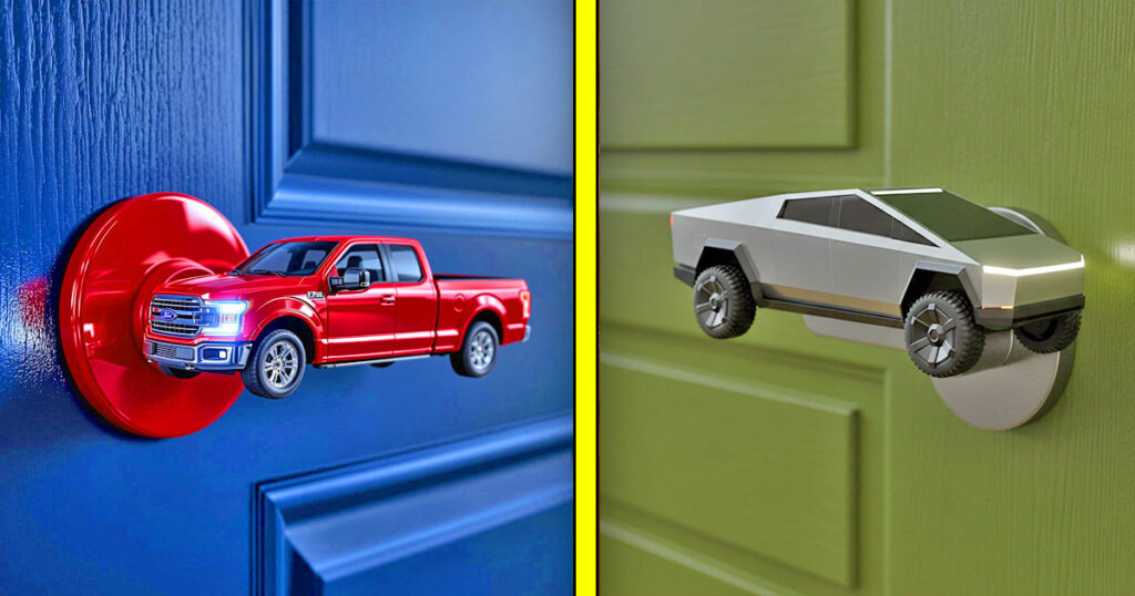 Pickup truck doorknobs
