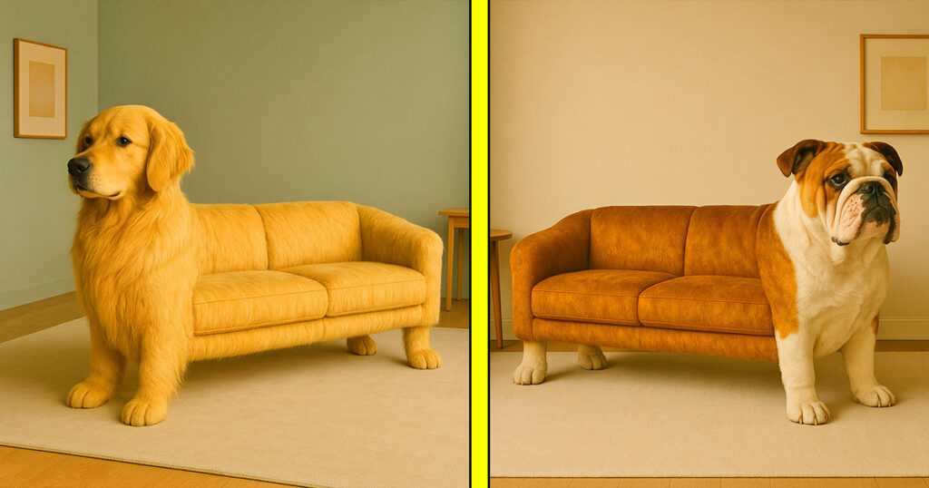 realistic dog sofas