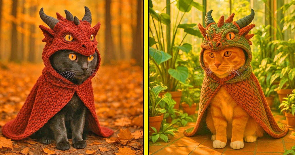 Dragon cat hoodies