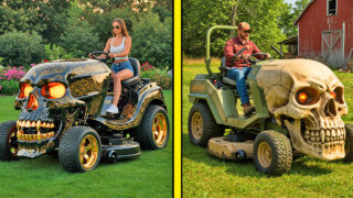skull lawn mowers