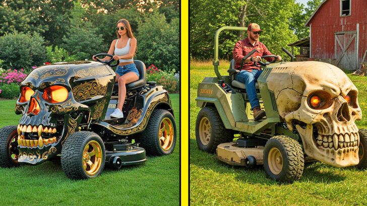 These Skull Lawn Mowers Are For Those Who Are Dead Serious About Yard Work