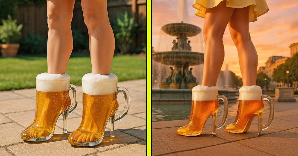beer mug heels