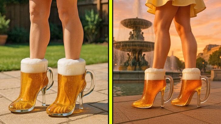 These Beer Mug Heels Just Turned Happy Hour Into a Runway Show