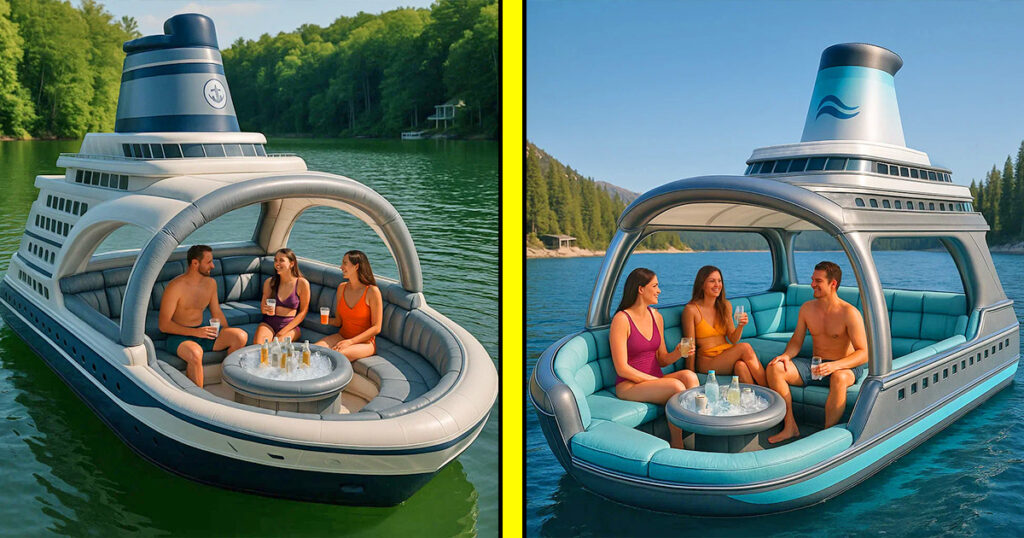 inflatable cruise ship lake floats