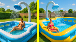 inflatable shower pools