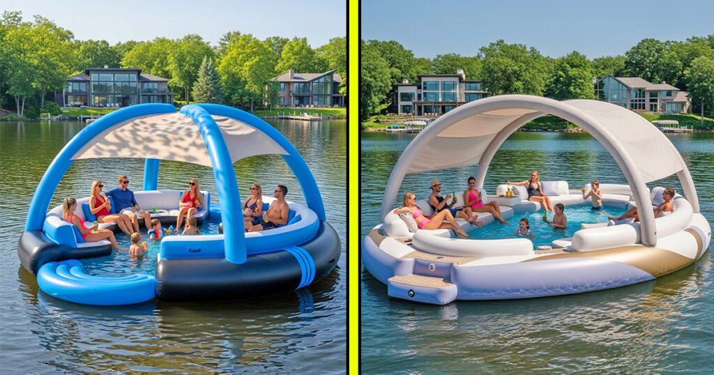 Lake party float pools