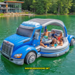 These Semi-Truck Lake Party Floats Will Haul Your Summer Into High Gear
