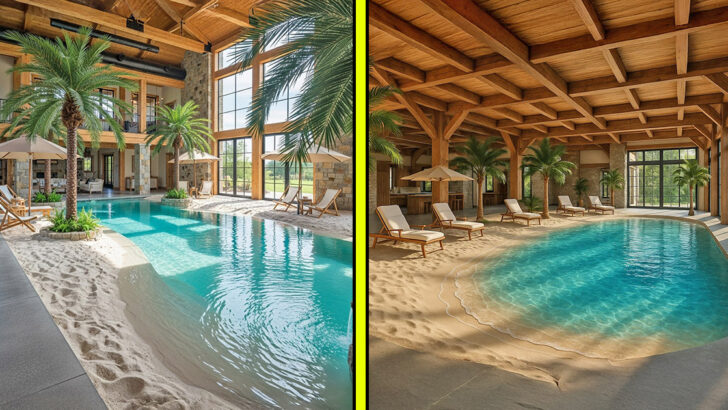 These Indoor Beach Pools Turn Your Home Into a Tropical Getaway