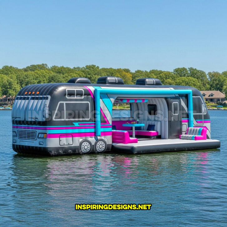 These Inflatable RV Lake Floats Bring Road Trip Energy to Open Water