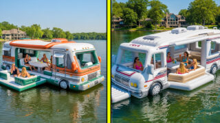 inflatable rv lake floats