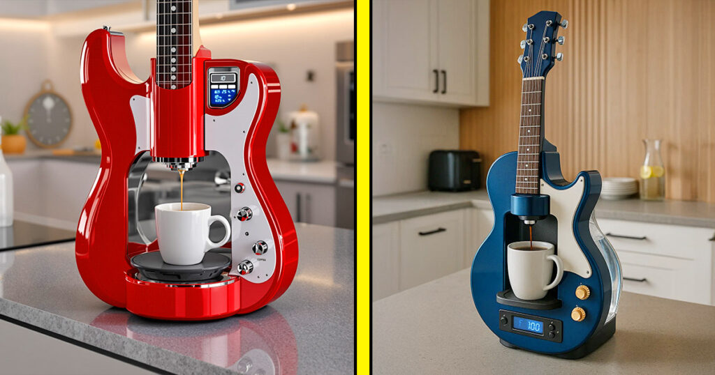 Guitar coffee makers