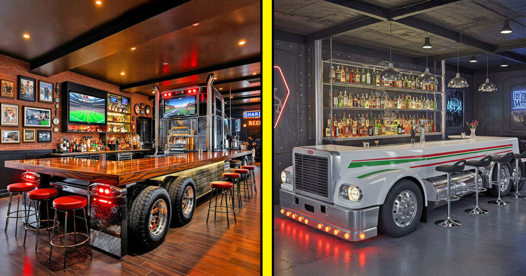 semi-truck home bars