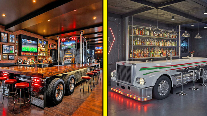 These Semi-Truck Home Bars Bring the Open Road to Your Open Bar