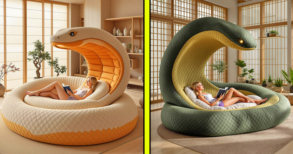 Giant snake loungers