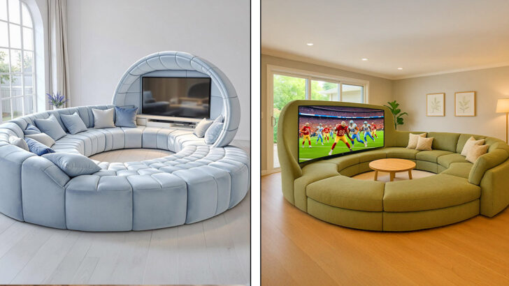 Circular TV Sofas: Sizes, Features, and Room Planning for a Home Theater Look