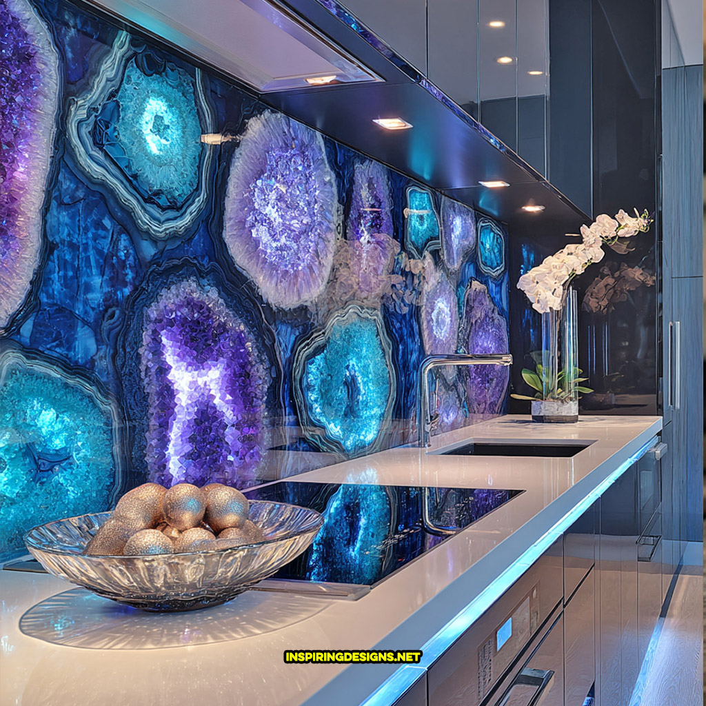 Geode backsplash