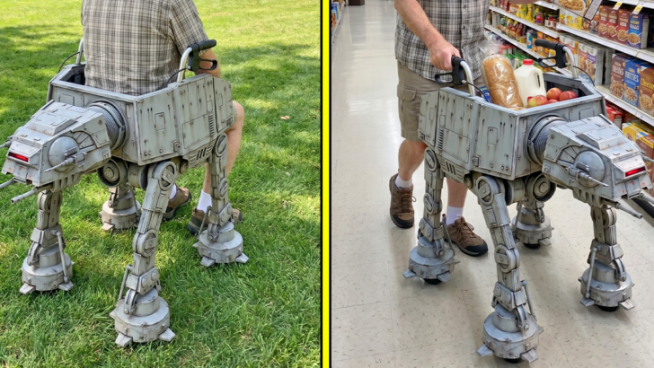 These At-At Walker Mobility Aids Turn Grocery Runs Into Galactic Missions