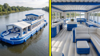 Inflatable Barge Homes