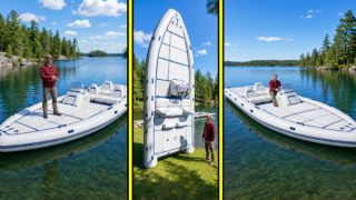 Inflatable fishing boats