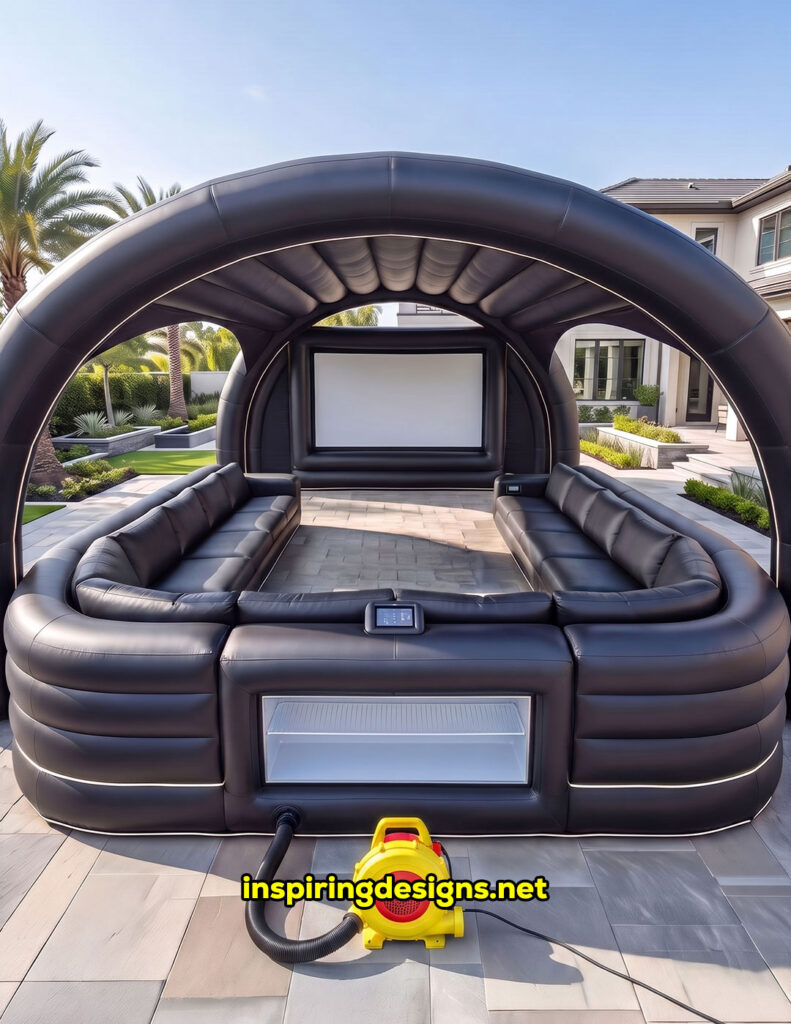 Giant inflatable movie theater