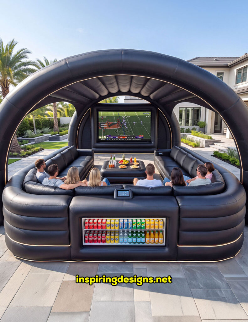 Giant inflatable movie theater