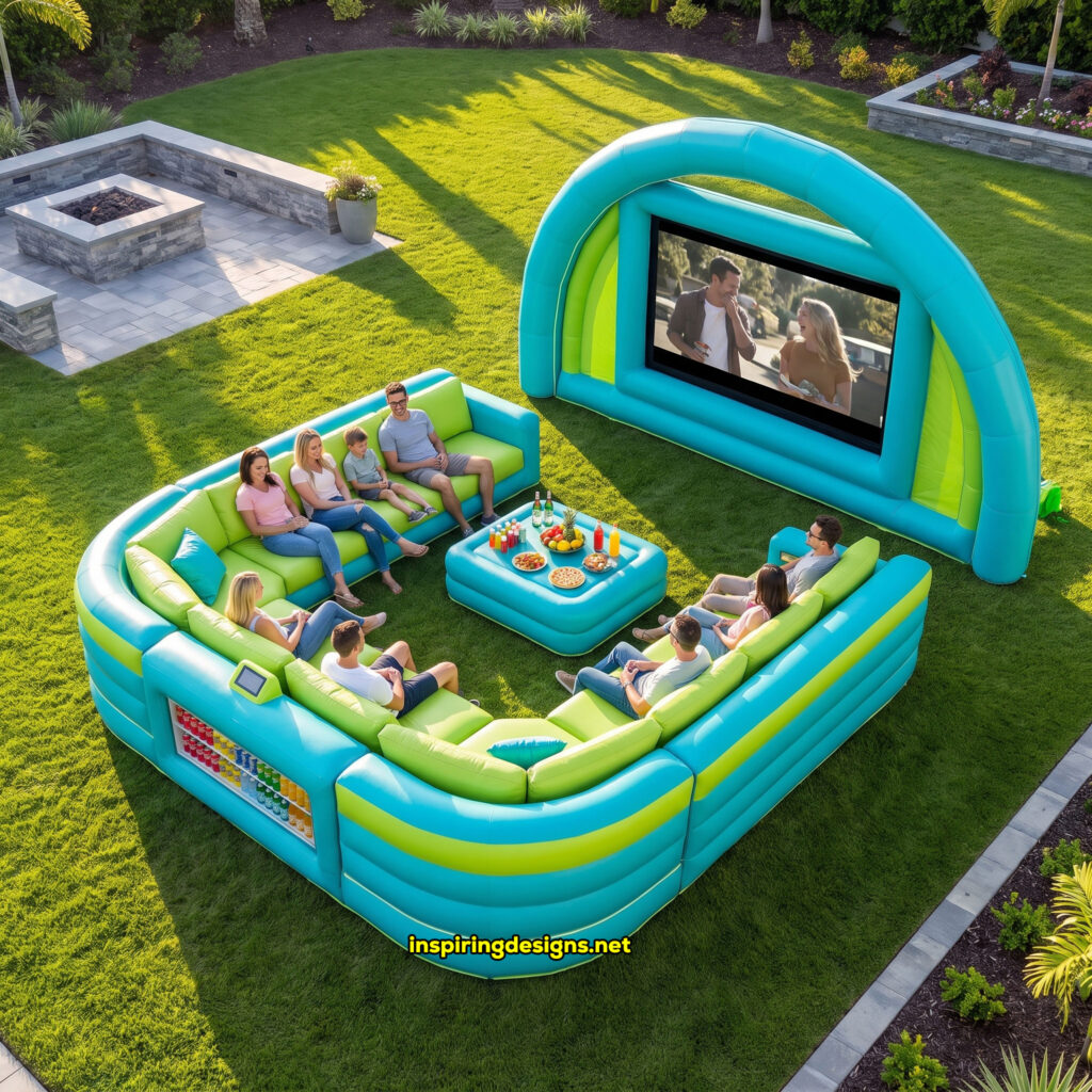 Giant inflatable movie theater