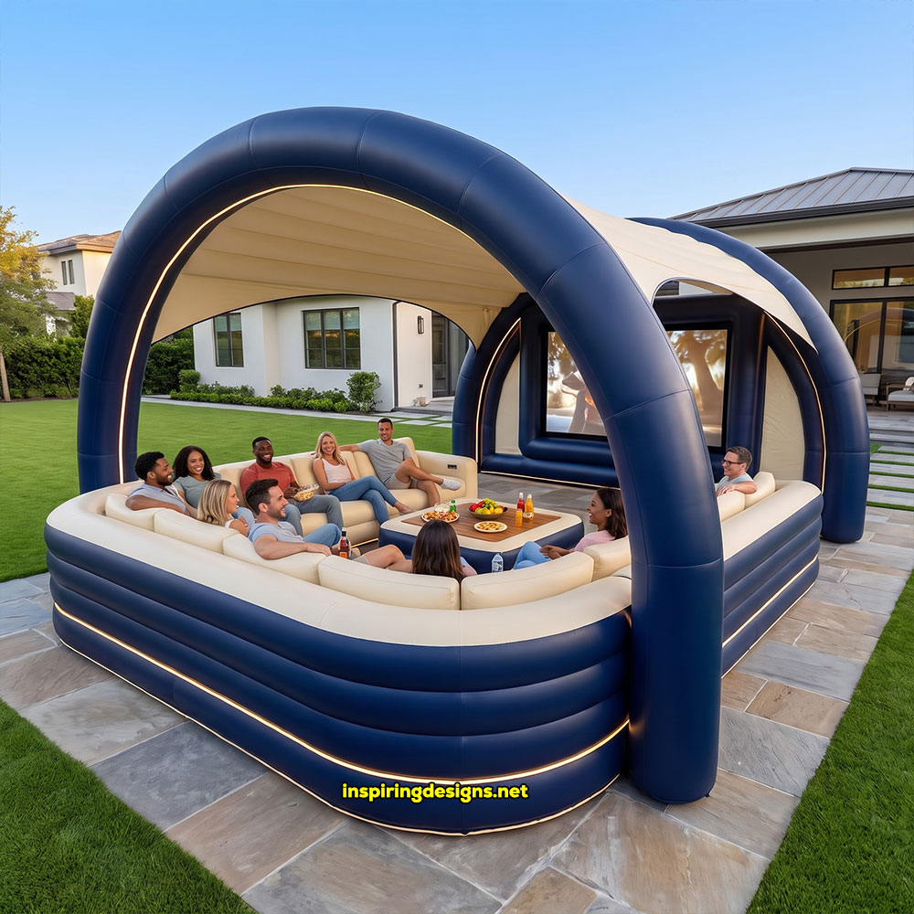 Giant inflatable movie theater