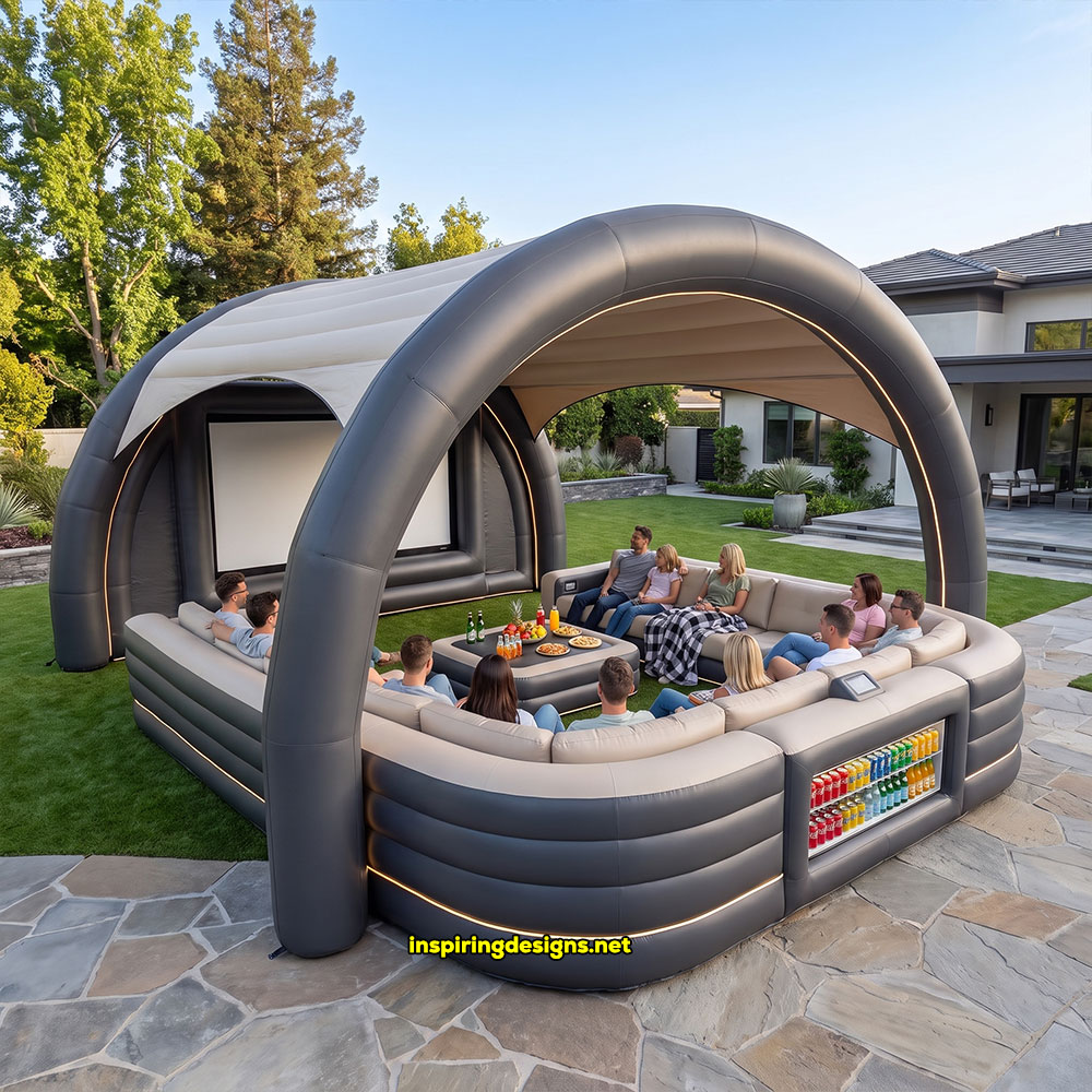 Giant inflatable movie theater