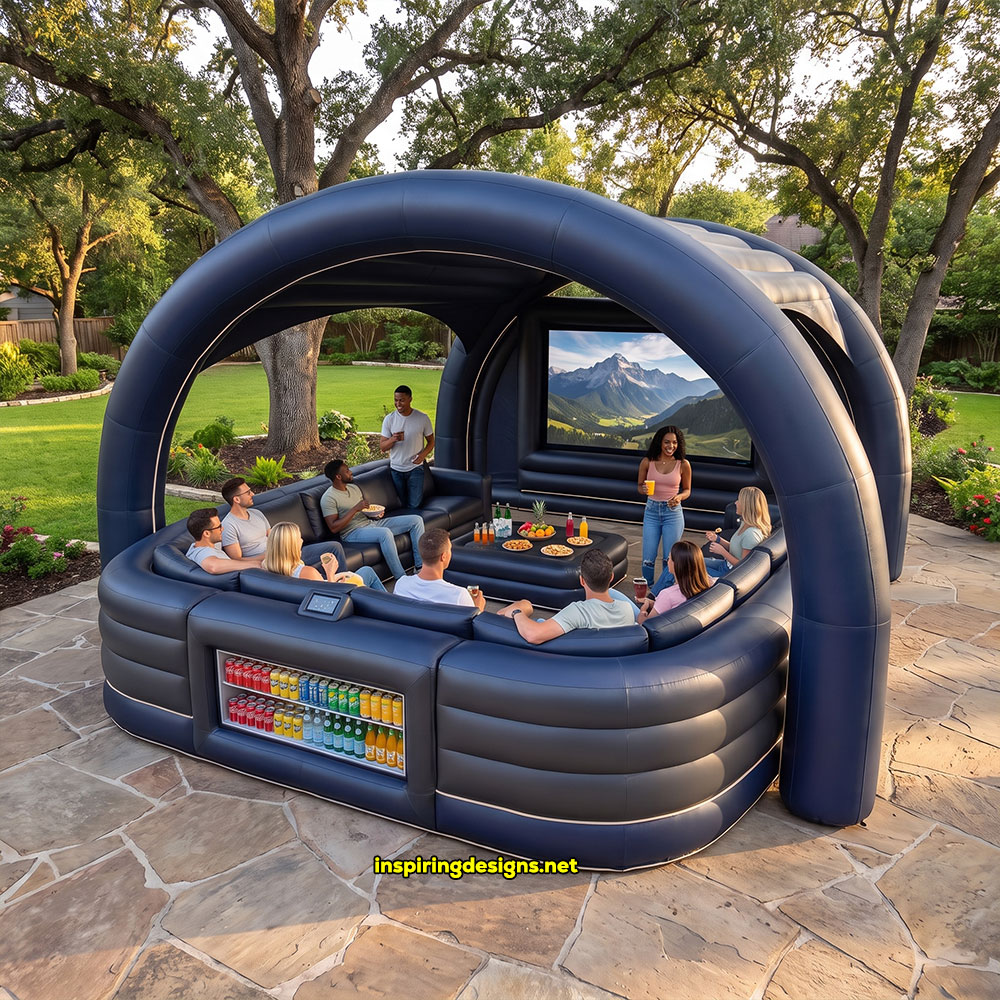 Giant inflatable movie theater