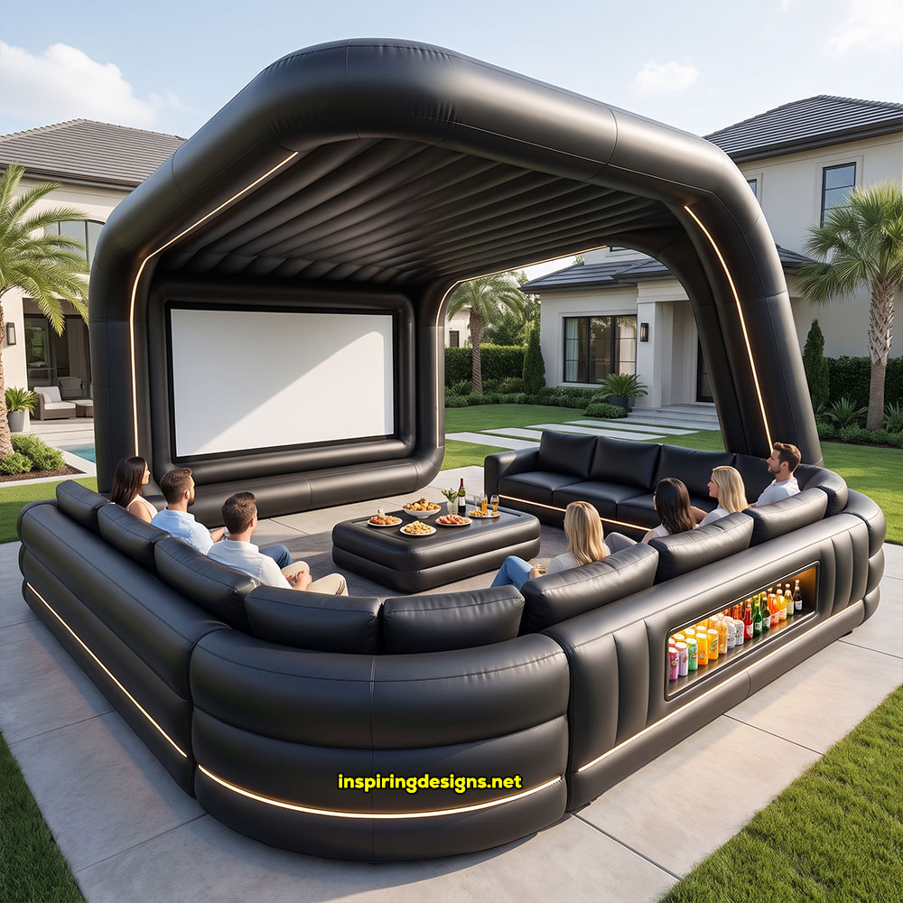 Giant inflatable movie theater