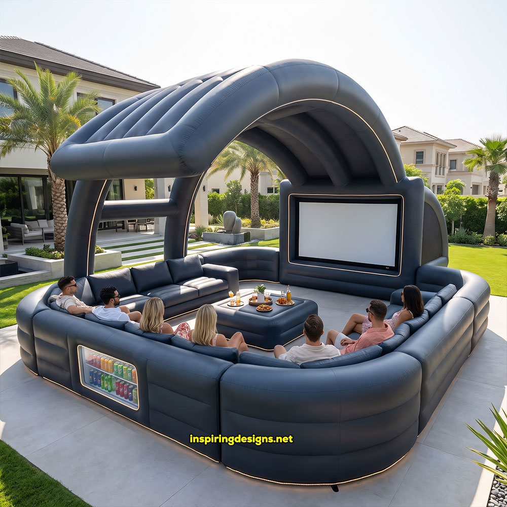 Giant inflatable movie theater