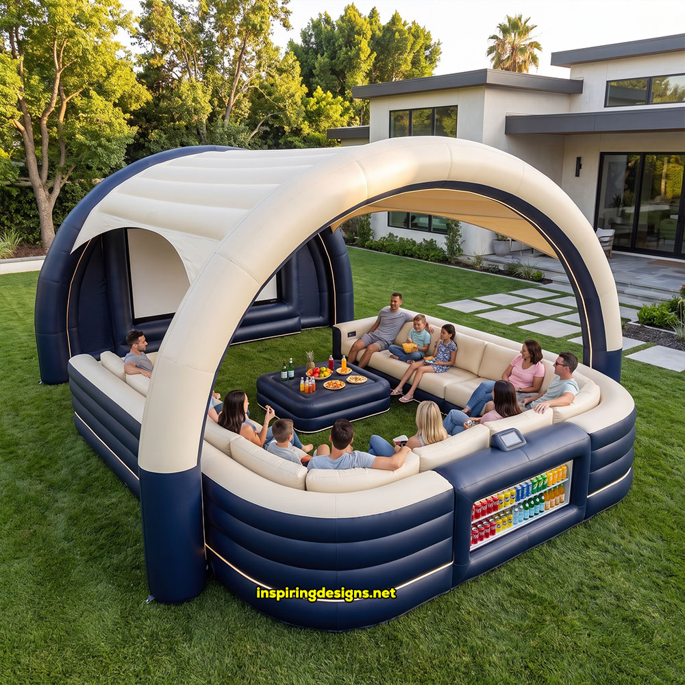 Giant inflatable movie theater