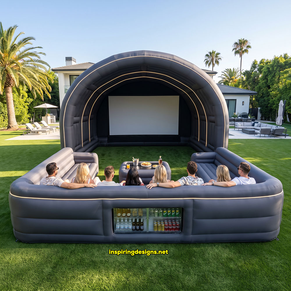Giant inflatable movie theater